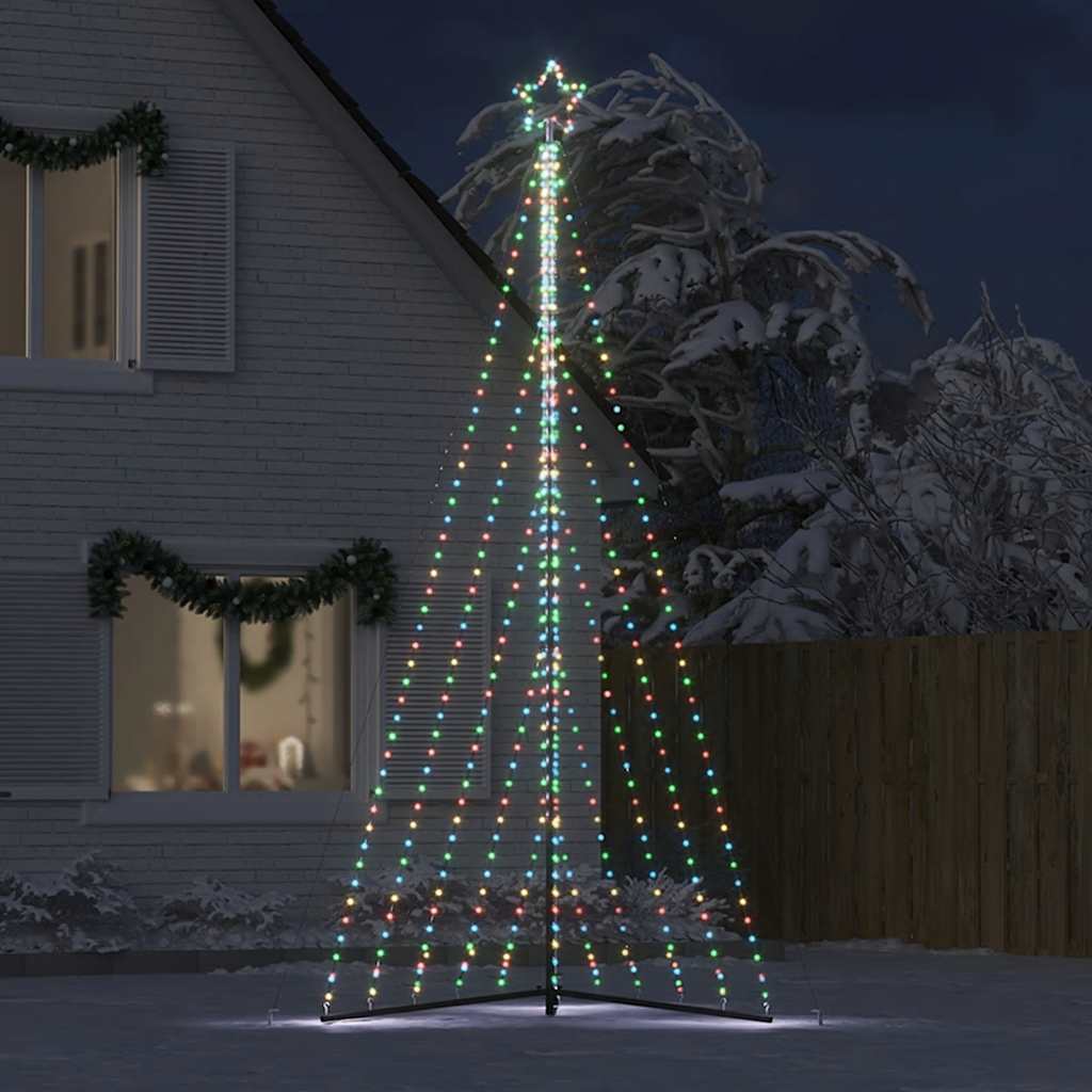 Vidaxxl LED-Weihnachtsbaum 570 LEDs bunt 399 cm