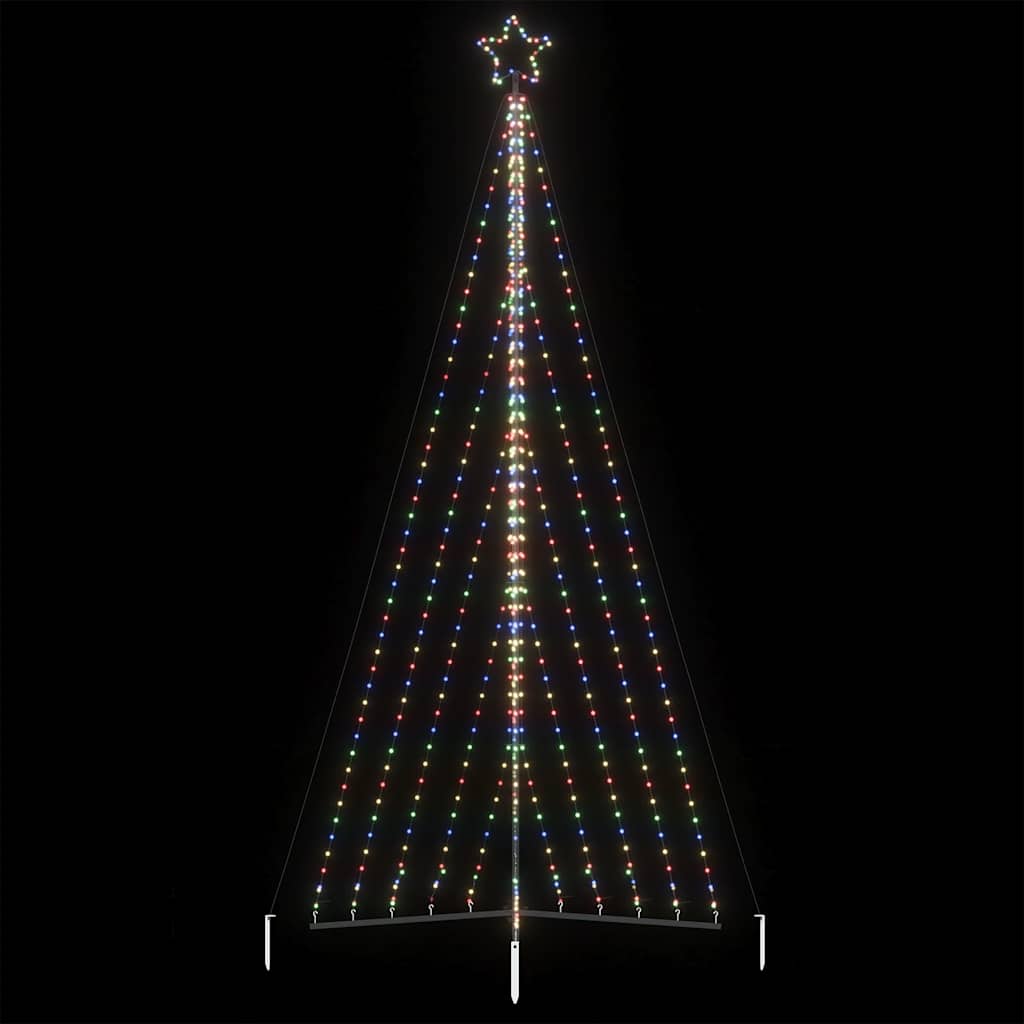 Vidaxxl LED-Weihnachtsbaum 570 LEDs bunt 399 cm