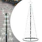 Vidaxxl LED-Weihnachtsbaum 200 LEDs kaltweiß 182 cm