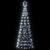 Vidaxxl LED-Weihnachtsbaum 200 LEDs kaltweiß 182 cm