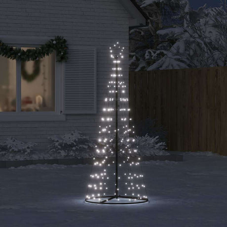 Vidaxxl LED-Weihnachtsbaum 200 LEDs kaltweiß 180 cm