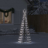 Vidaxxl LED-Weihnachtsbaum 200 LEDs kaltweiß 182 cm