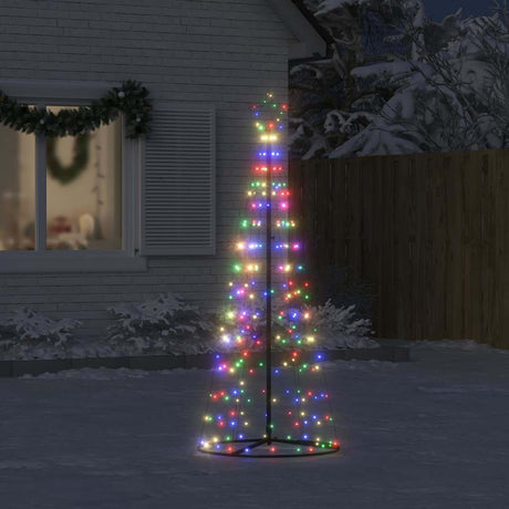 Vidaxl led-kerstboom 200 leds kleurrijk 180 cm