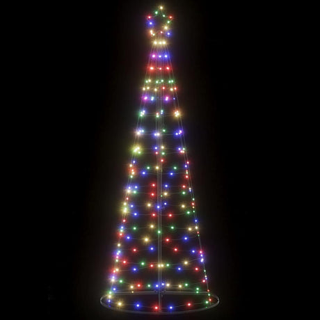 Vidaxl led-kerstboom 200 leds kleurrijk 180 cm