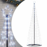 Vidaxl led-kerstboom 550 leds koud wit 300 cm