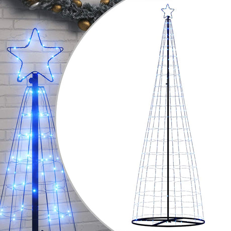 Vidaxxl LED-Weihnachtsbaum 550 LEDs 304 cm blau