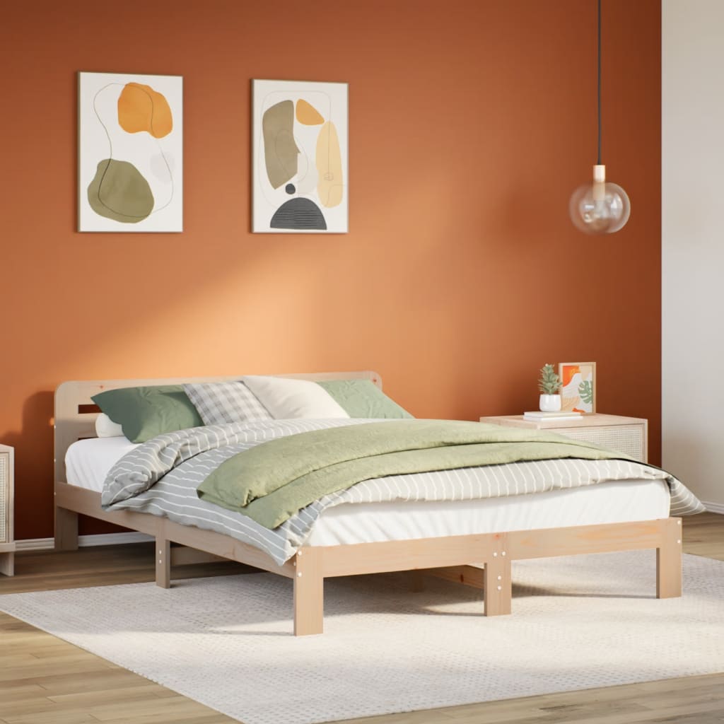 Vidaxl bedframe zonder matras massief grenenhout 120x200 cm