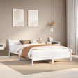 Vidaxl bedframe zonder matras massief grenenhout wit 120x200 cm