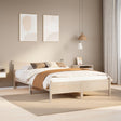 Vidaxl bedframe zonder matras massief grenenhout 135x190 cm