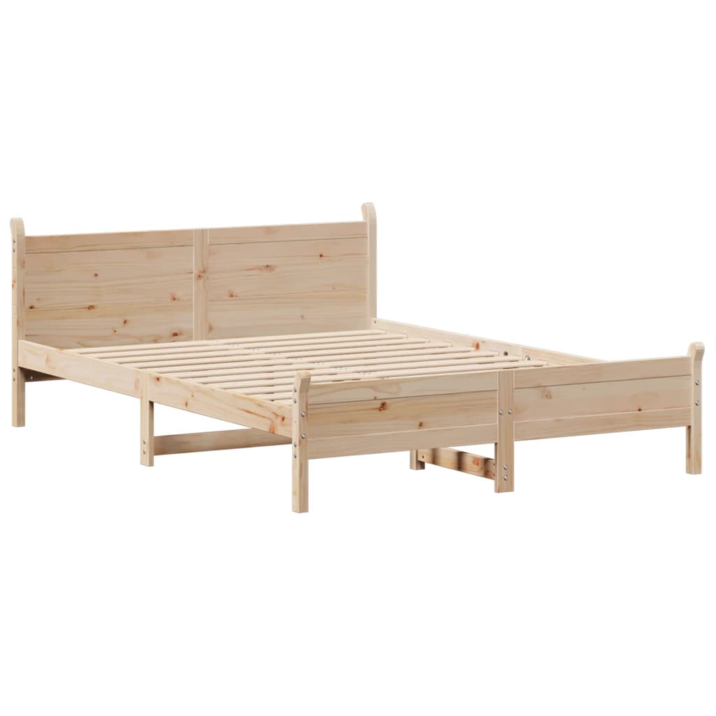 Vidaxl bedframe zonder matras massief grenenhout 120x190 cm