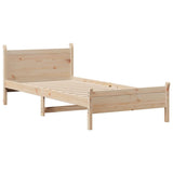 Vidaxl bedframe zonder matras massief grenenhout 75x190 cm