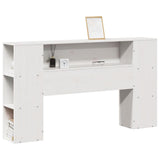 Vidaxl hoofdbord met opbergruimte 150 cm massief grenenhout wit