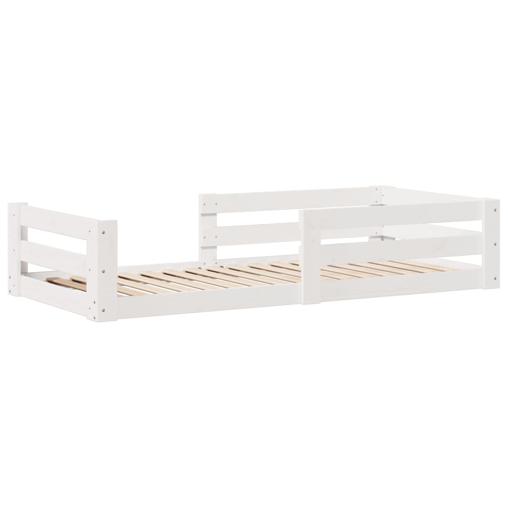 Vidaxl bedframe zonder matras massief grenenhout wit 90x200 cm