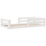 Vidaxl bedframe zonder matras massief grenenhout wit 140x200 cm
