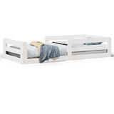 Vidaxl bedframe zonder matras massief grenenhout wit 70x140 cm