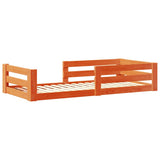 Vidaxl bed met matras massief grenenhout wasbruin 80x160 cm
