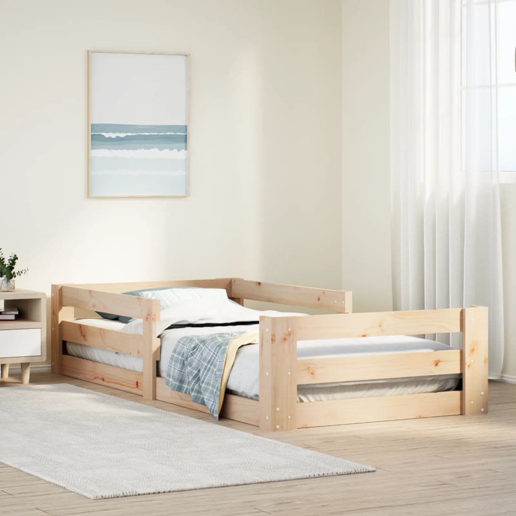Vidaxl bedframe zonder matras massief grenenhout 75x190 cm