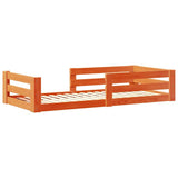 Vidaxl bedframe zonder matras massief grenenhout wasbruin 75x190 cm