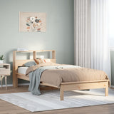 Vidaxl bed met boekenkast zonder matras massief grenenhout 90x190 cm