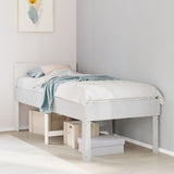 Vidaxl bedframe zonder matras massief grenenhout wit 90x190 cm