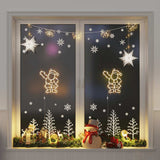 VidaXL Weihnachtsbeleuchtung Silhouette des Weihnachtsmanns2 Stück 35 LEDs warmweiß