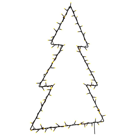 VidaXL Weihnachtsbeleuchtung Weihnachtsbaum Silhouette 115 LEDs warmweiß