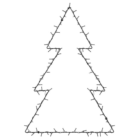 VidaXL Weihnachtsbeleuchtung Weihnachtsbaum Silhouette 115 LEDs warmweiß