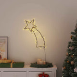 VidaXL Weihnachtsbeleuchtung Sternschnuppe Silhouette 80 LEDs warmweiß