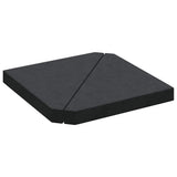 Vidaxx Sonnenschirm-Fußplatten 2 Stück dreieckig 14 kg Granitschwarz