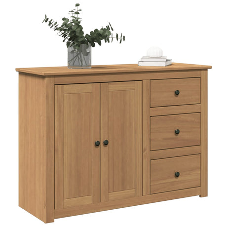 Vidaxl dressoir met lades panama 112x40x80 cm massief grenenhout