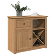 Vidaxl dressoir met lade panama 93x40x80 cm massief grenenhout