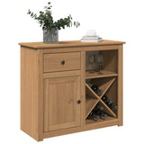 Vidaxl dressoir met lade panama 93x40x80 cm massief grenenhout