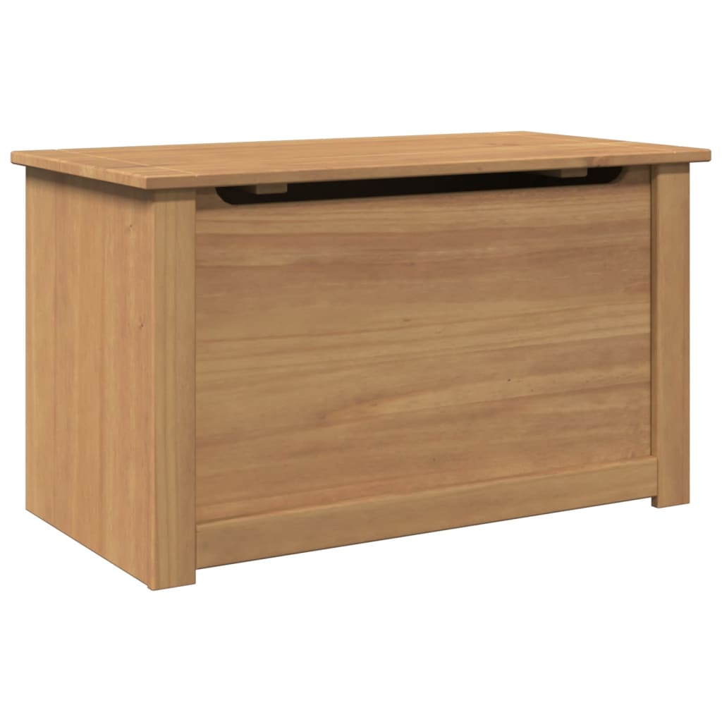 Vidaxl opbergkist met deksel panama 79x42x46 cm massief grenenhout