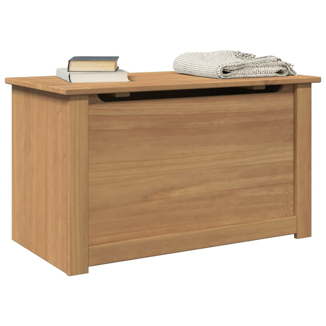 Vidaxl opbergkist met deksel panama 79x42x46 cm massief grenenhout