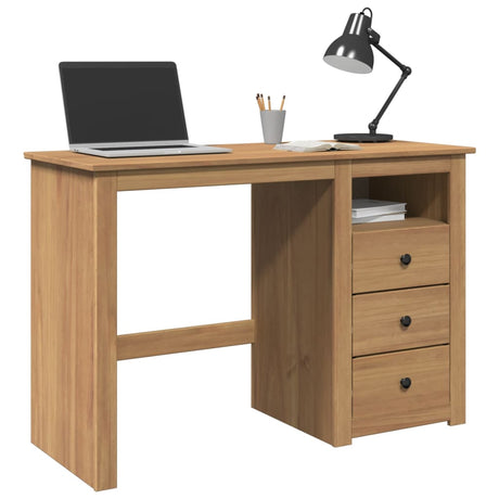 Vidaxl bureau panama 112x45x75 cm massief grenenhout