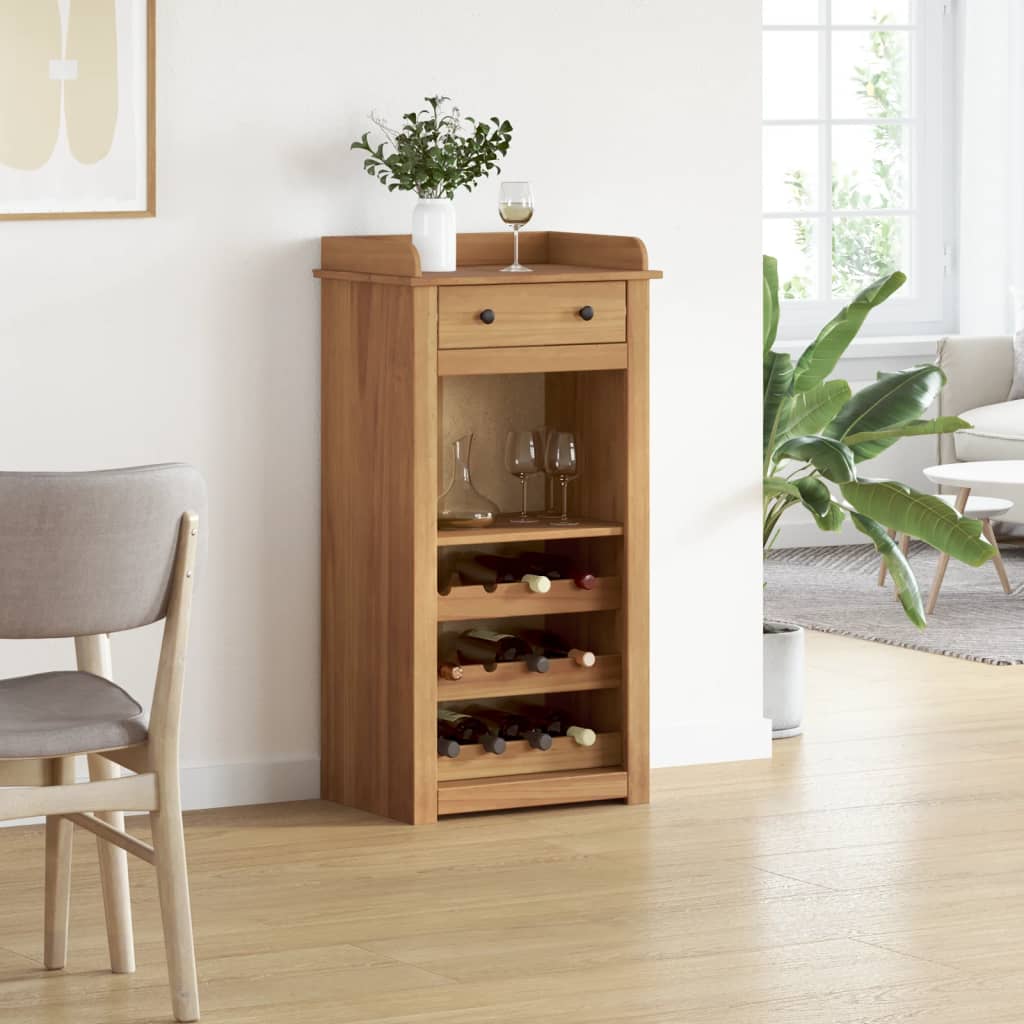 Vidaxl wijnkast panama 57x40x111,5 cm massief grenenhout