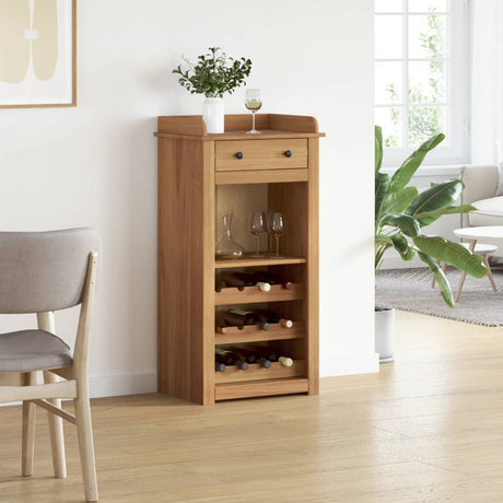 Vidaxl wijnkast panama 57x40x111,5 cm massief grenenhout