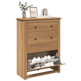 Vidaxx Schuhschrank Panama 80x35x105 cm massives Kiefernholz
