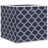 Vidaxx Aufbewahrungsboxen 10 Stück faltbar 32x32x32 cm Vliesstoff blau