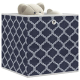 Vidaxx Aufbewahrungsboxen 10 Stück faltbar 32x32x32 cm Vliesstoff blau