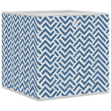 Vidaxx Aufbewahrungsboxen 4 Stück faltbar 32x32x32 cm Vliesstoff blau