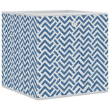 Vidaxx Aufbewahrungsboxen 10 Stück faltbar 32x32x32 cm Vliesstoff blau
