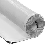 Vidaxl plantenafdekking met zeilringen 1x8 m polyethyleen
