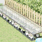 Vidaxl plantenafdekking met zeilringen 1x5 m polyethyleen