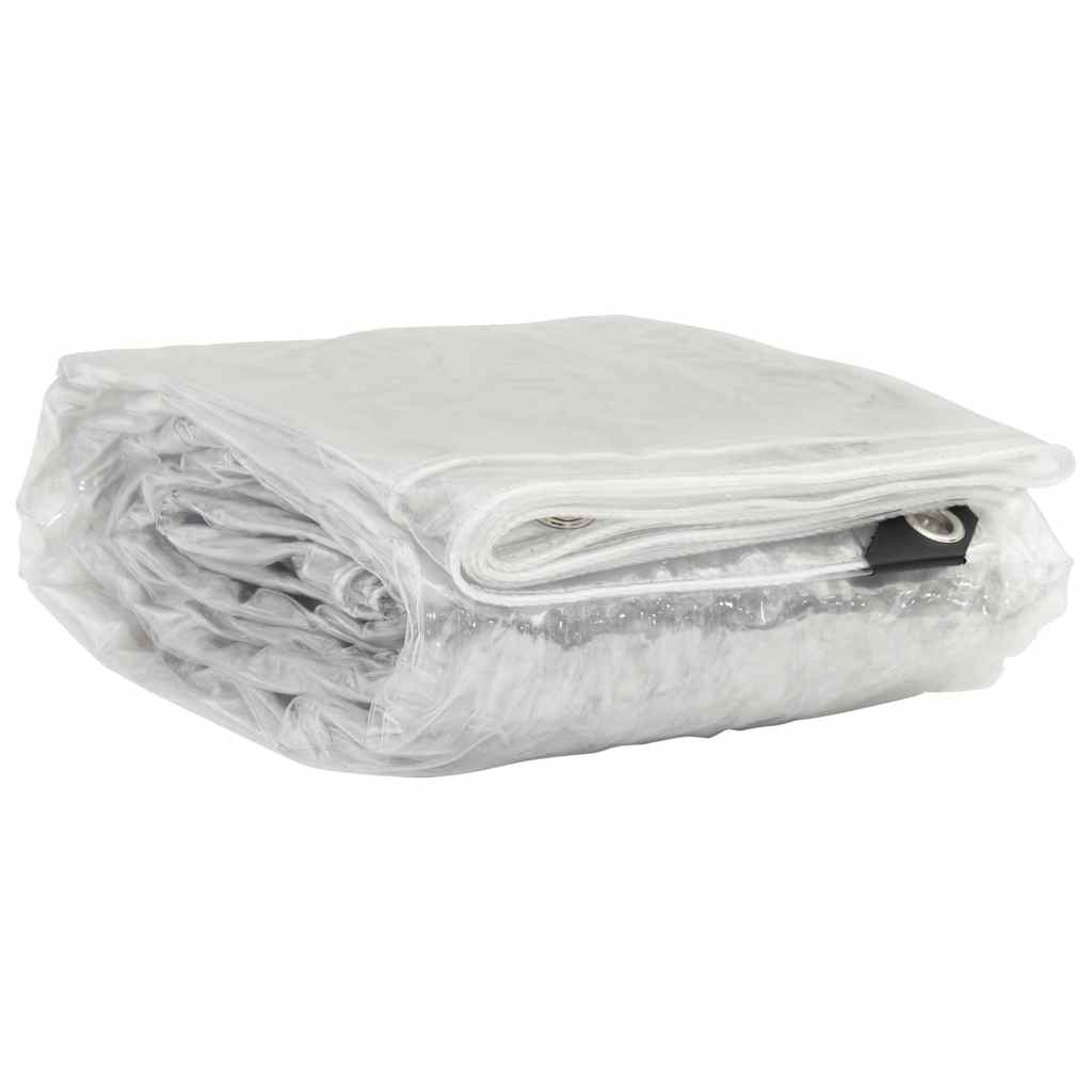 Vidaxl plantenafdekking met zeilringen 1x6 m pvc