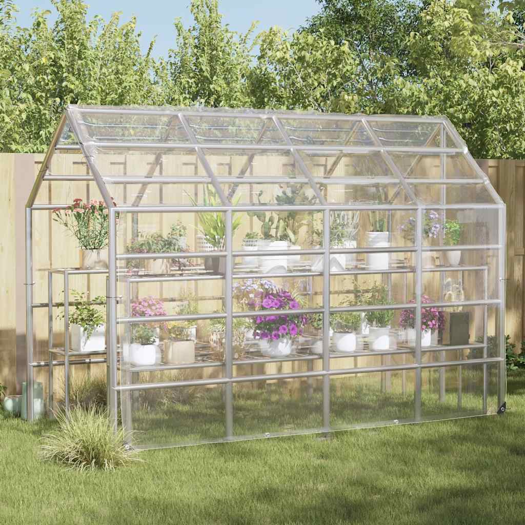 Vidaxl plantenafdekking met zeilringen 3x5 m pvc