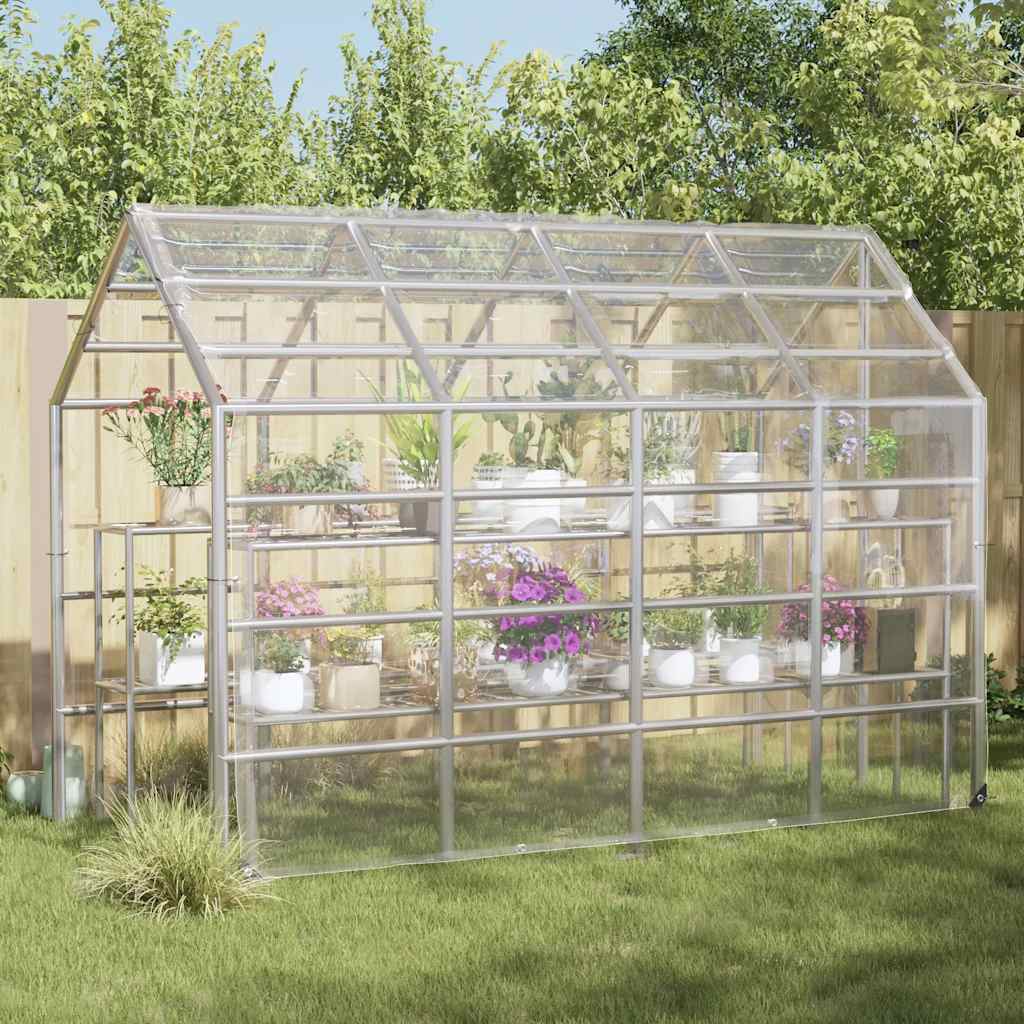 Vidaxl plantenafdekking met zeilringen 3x6 m pvc
