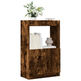 Vidaxl hoge kast 63x33x100 cm bewerkt hout gerookt eikenkleurig