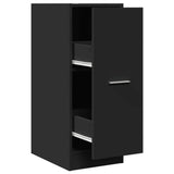Vidaxl apothekerskast 30x41x77,5 cm bewerkt hout zwart