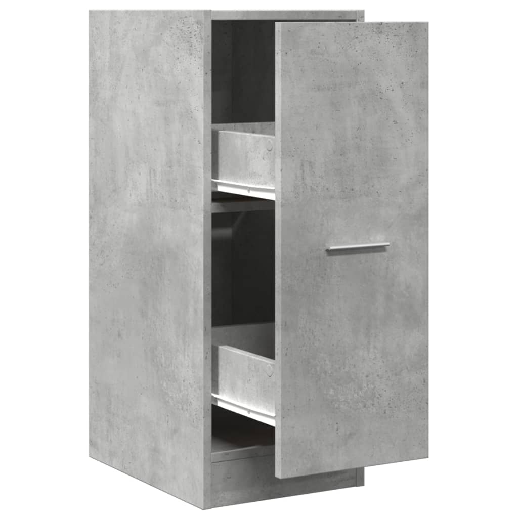 Vidaxl apothekerskast 30x41x77,5 cm bewerkt hout betongrijs